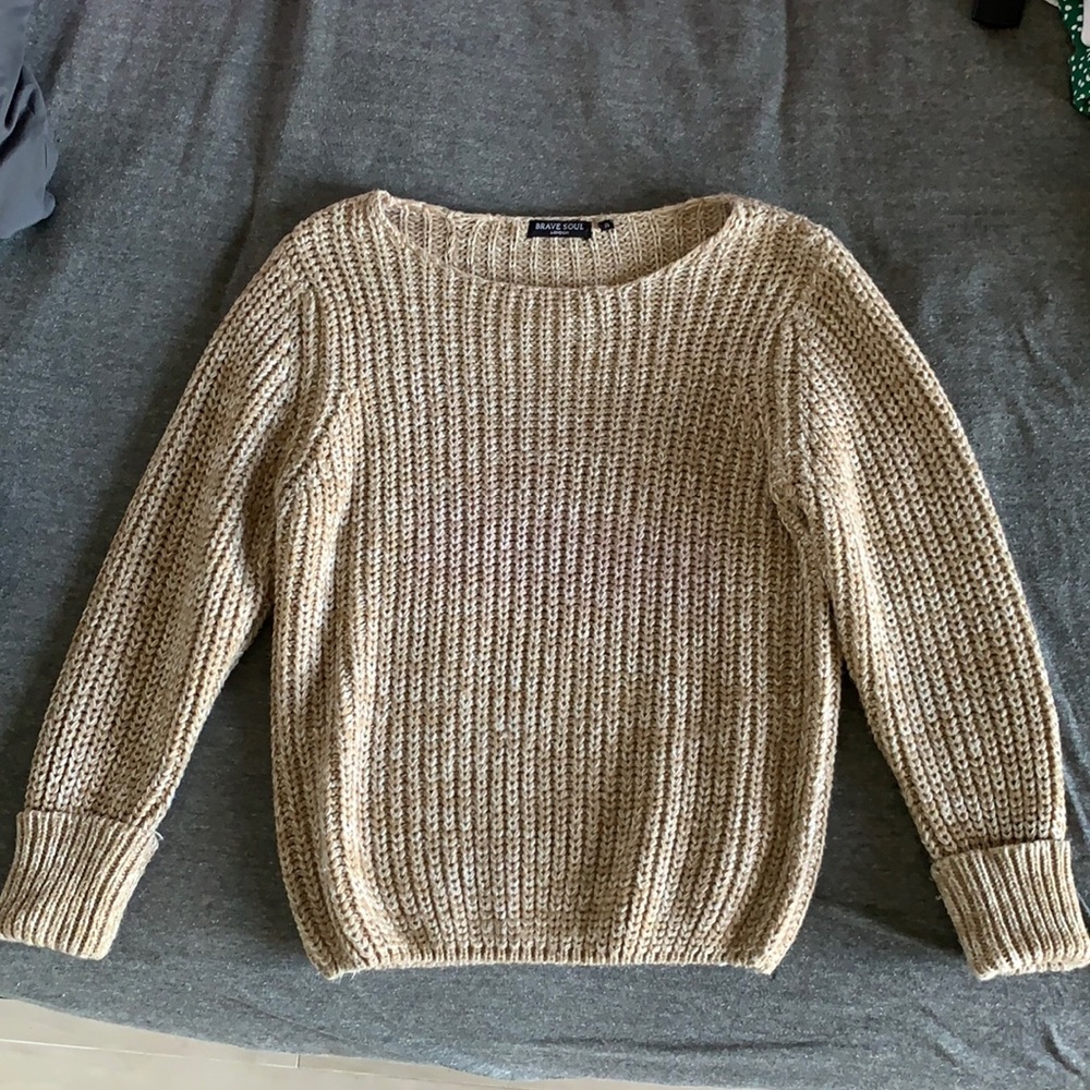 Chunky knit sweater 🤎